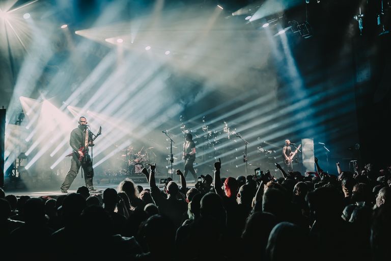 Trivium performing live at AEC Theatre in Adelaide